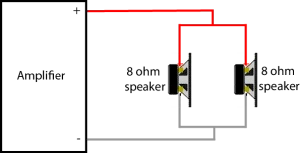 Connect 2 speakers in parallel